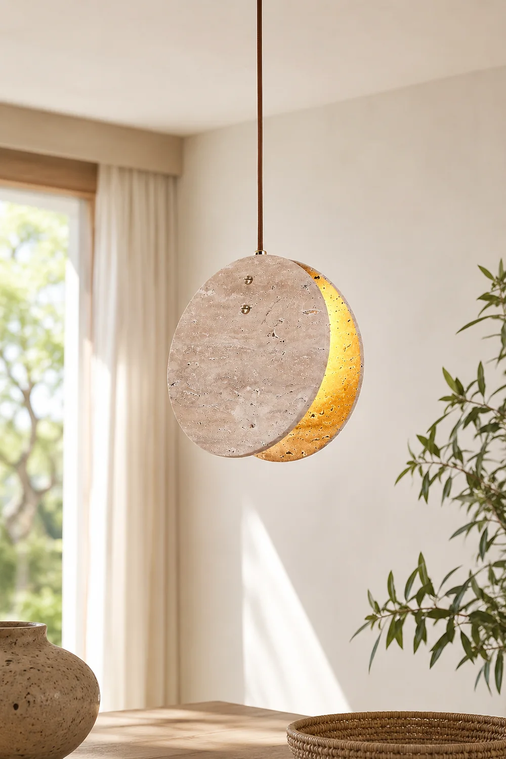 Solstice Stone Pendant Light - Lumpaz