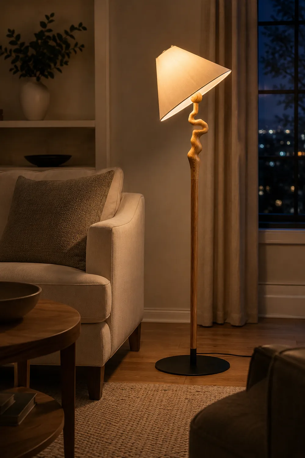 Serpentine Twist Floor Lamp - Lumpaz