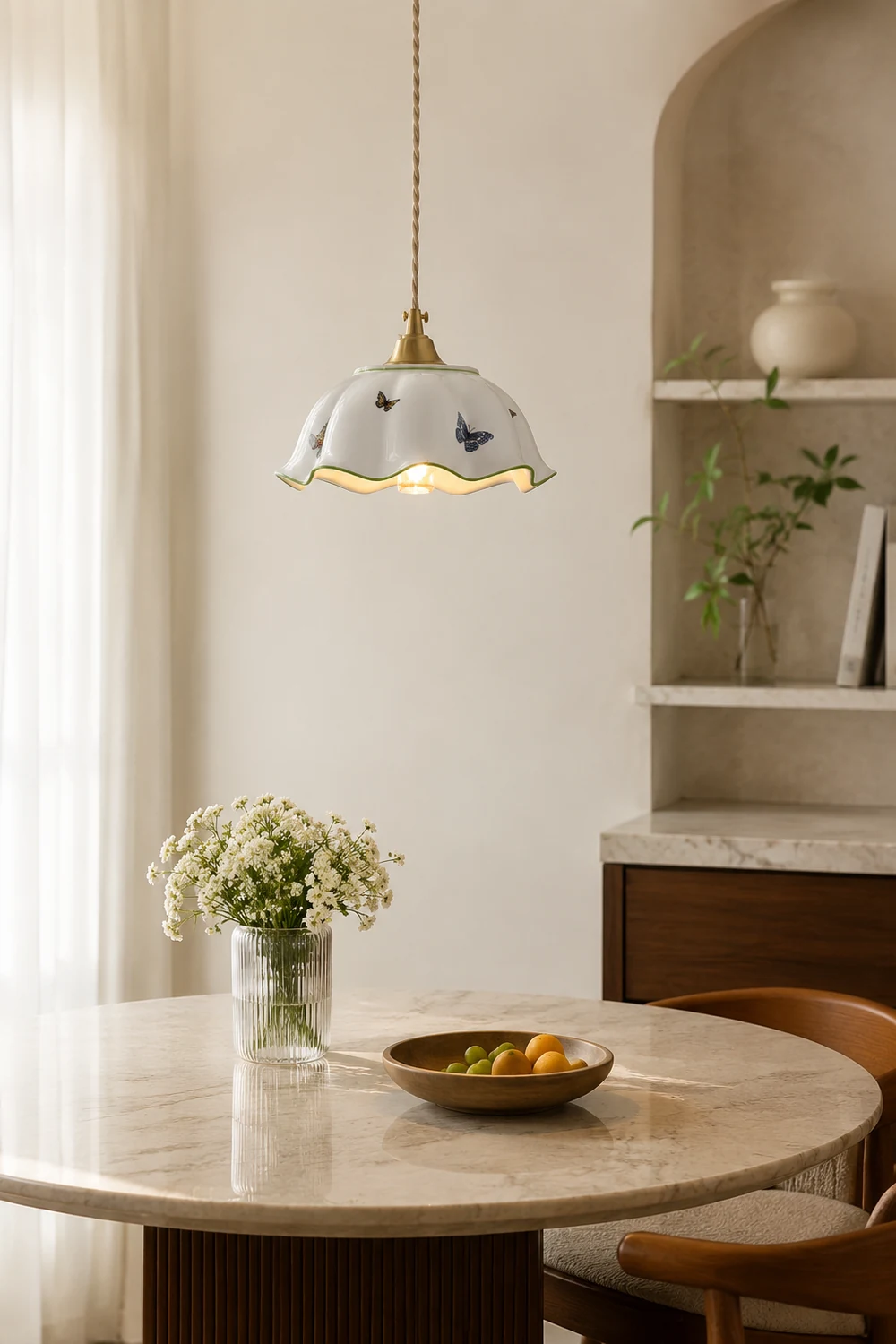 Butterfly Ceramic Pendant Lamp - Lumpaz