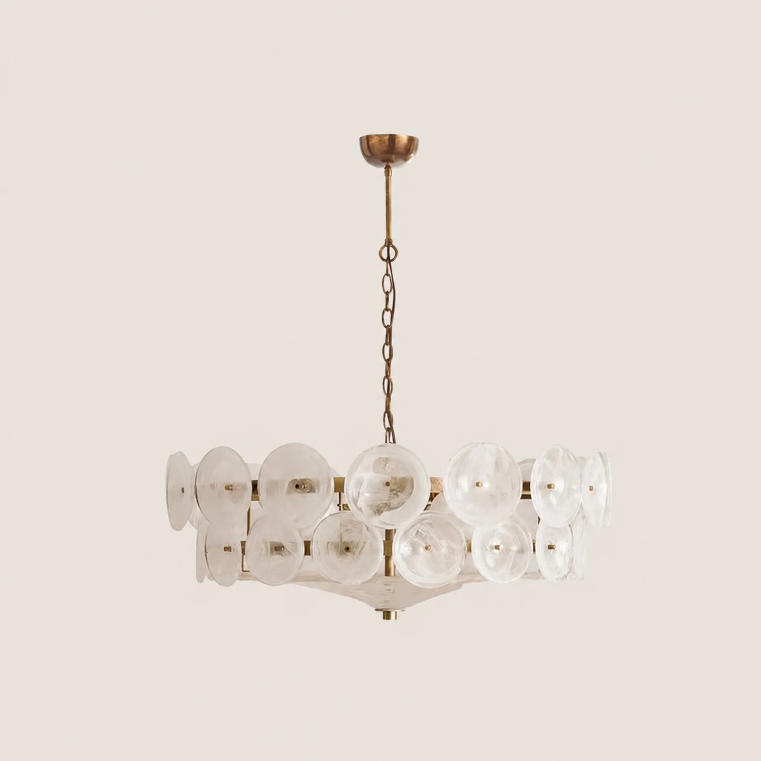 Solaris Disc Murano Chandelier - Lumpaz