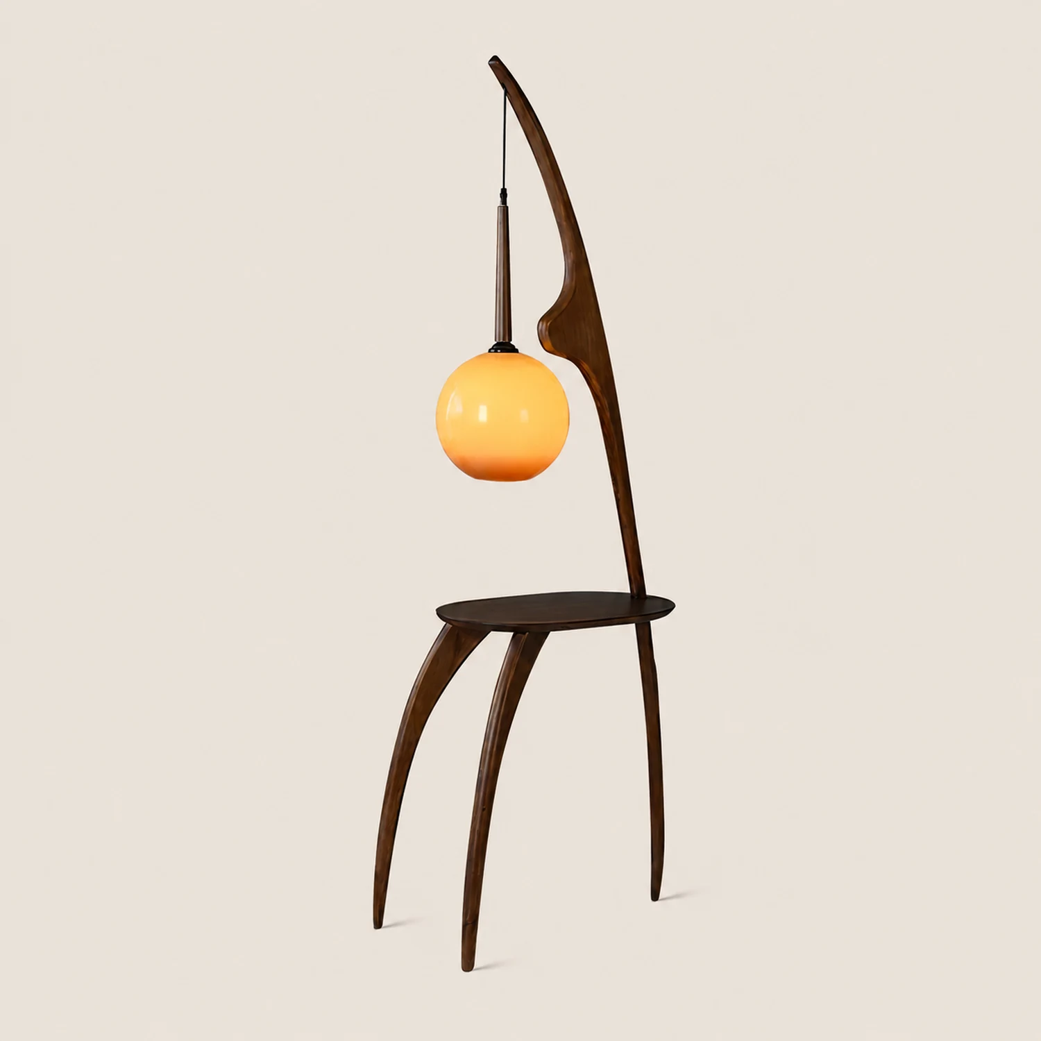 Curved Mantis Arm Floor Lamp - Lumpaz