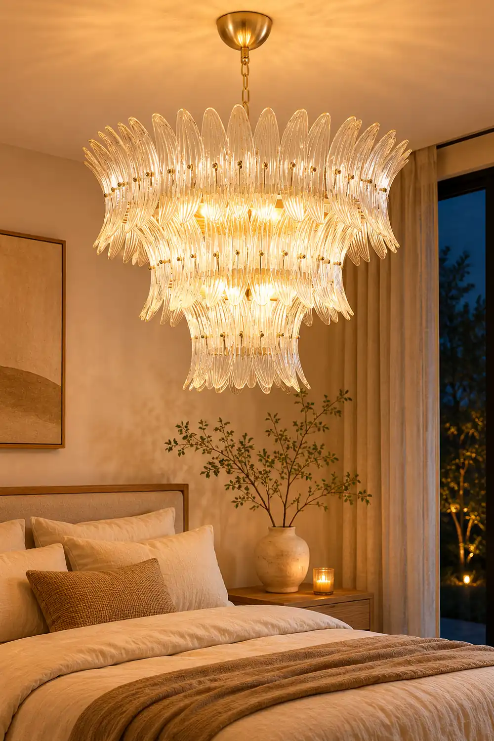 Murano Palmette Chandelier - Lumpaz