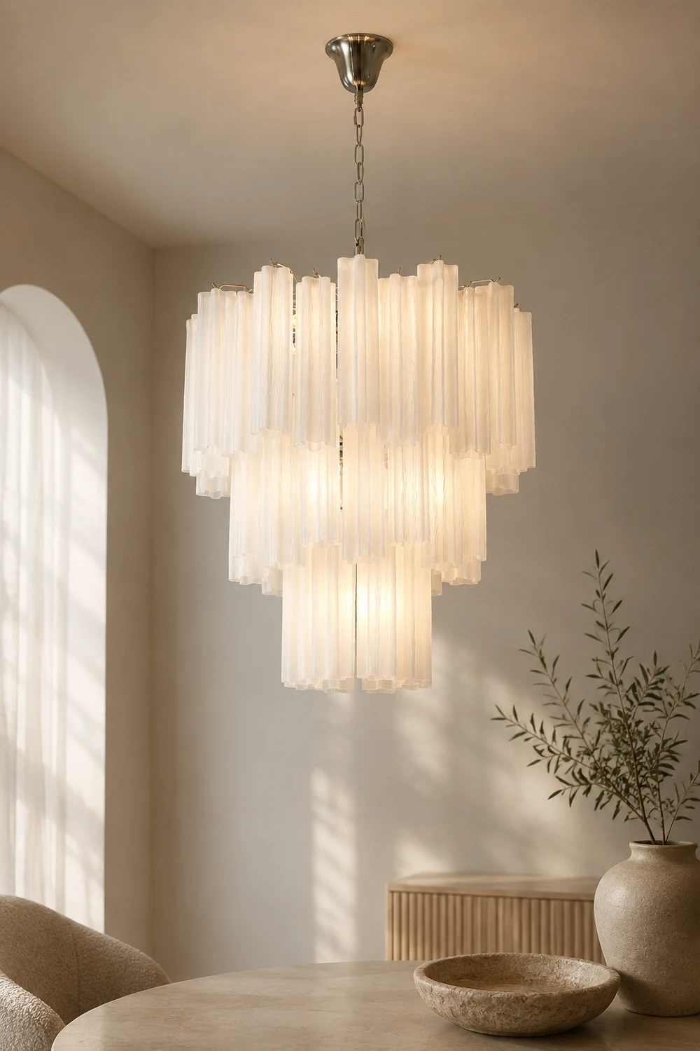 Starlight Frosted Mist Chandelier - Lumpaz