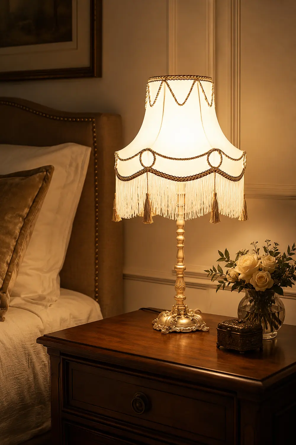 Victorian Brass Table Lamp - Lumpaz