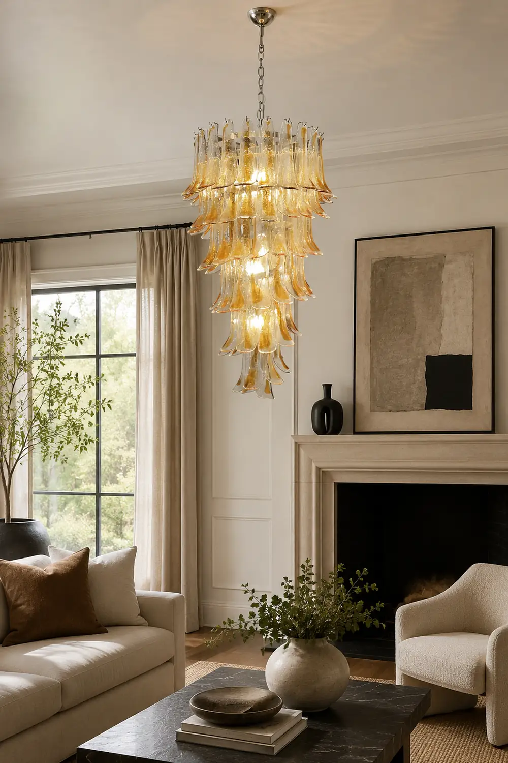 Marigold Murano Chandelier - Lumpaz