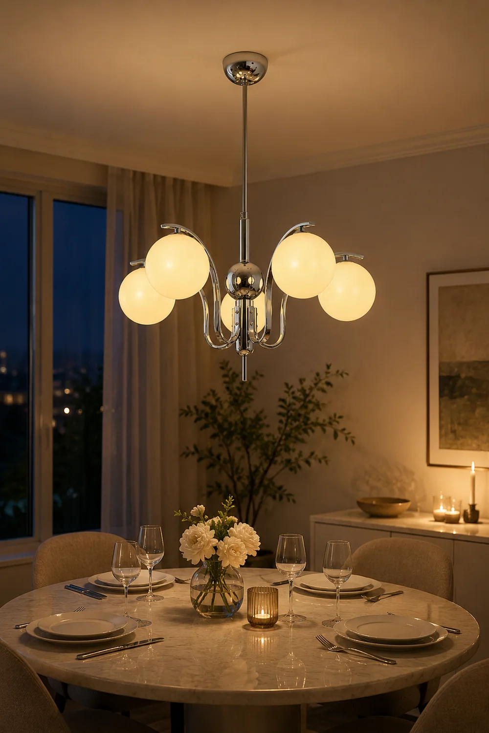 Aran Glass Chandelier - Lumpaz