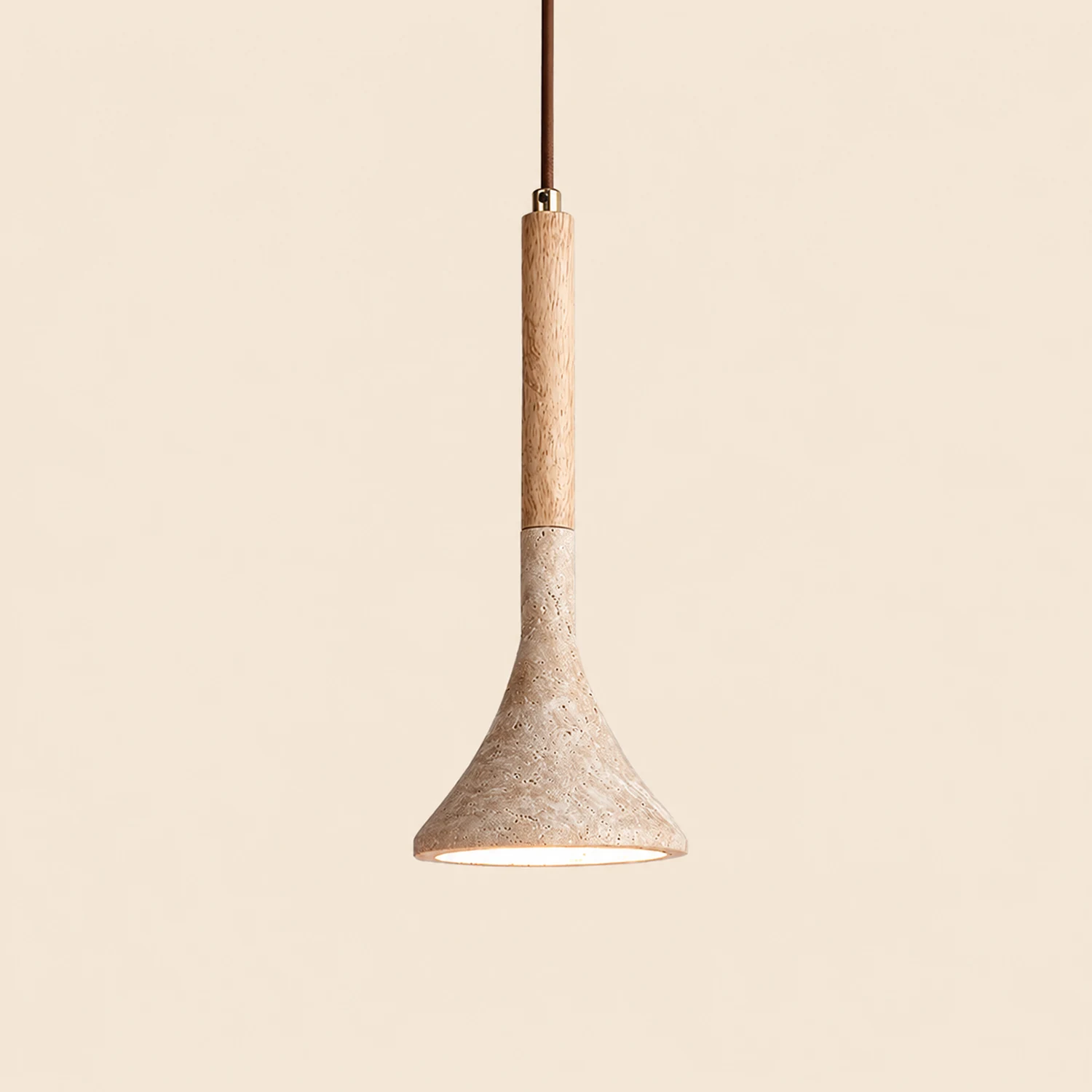 Aplomb Travertine Pendant Lamp - Lumpaz