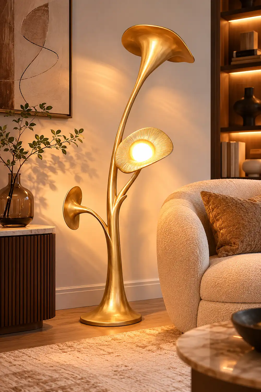 Petunia Sculpture Floor Lamp - Lumpaz