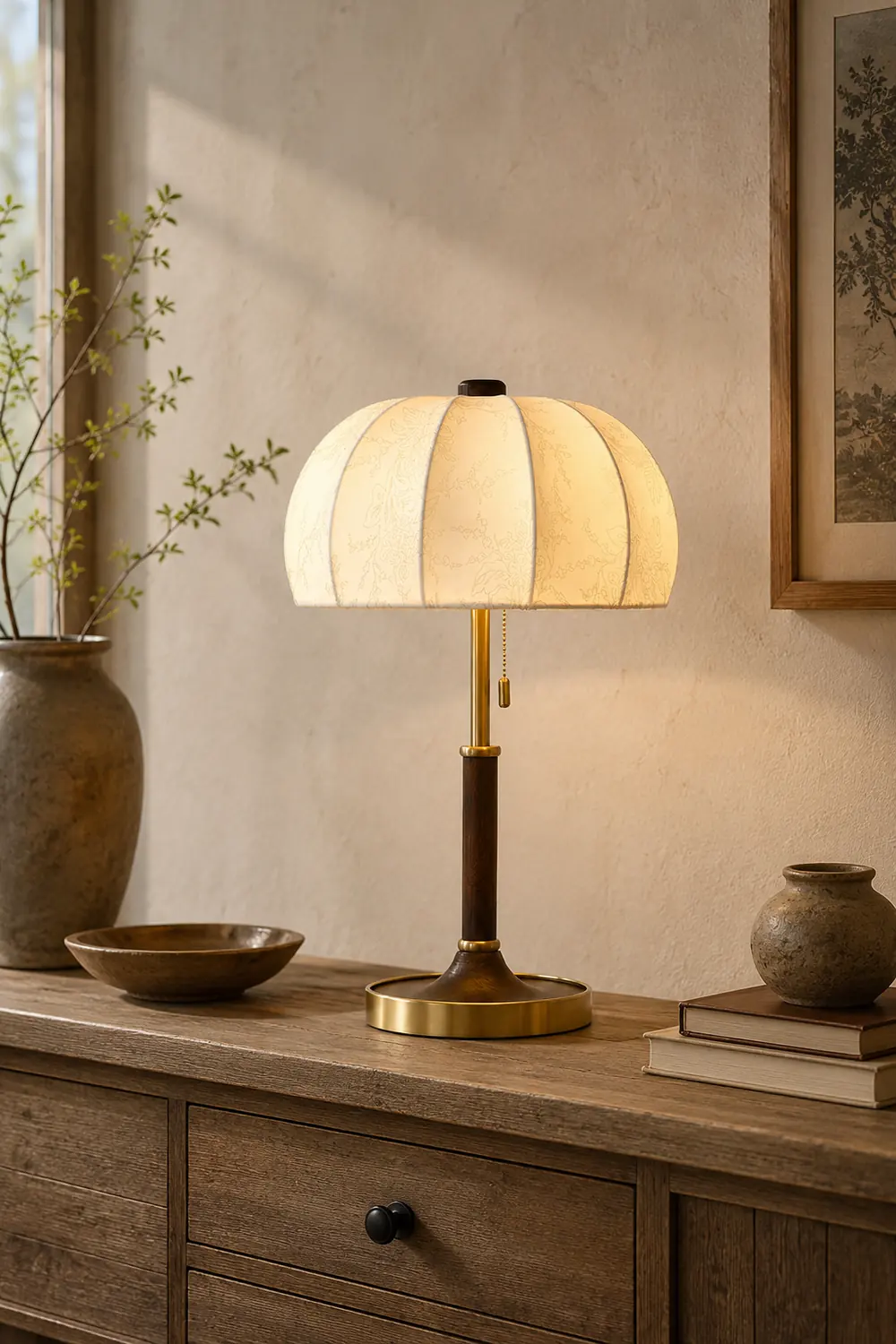Orchid Fabric Table Lamp - Lumpaz