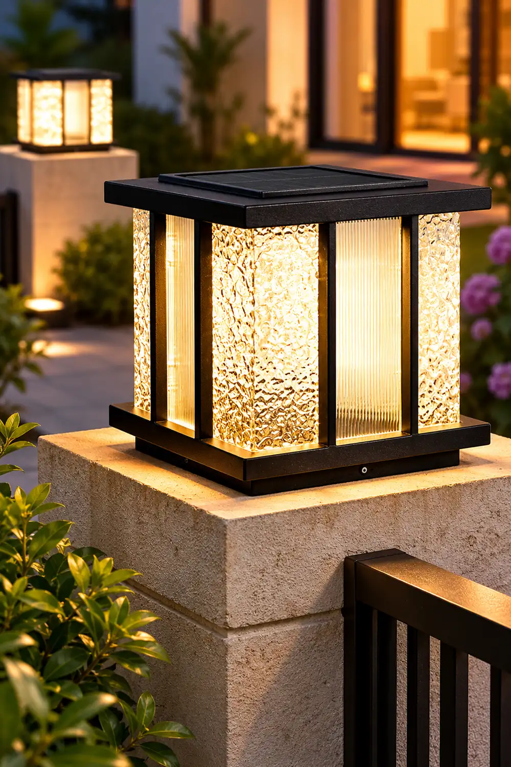 Modern Cube Solar Outdoor Light - Lumpaz