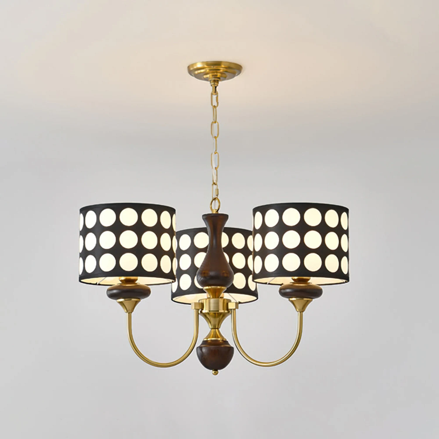Black Polka Dots Chandelier - Lumpaz