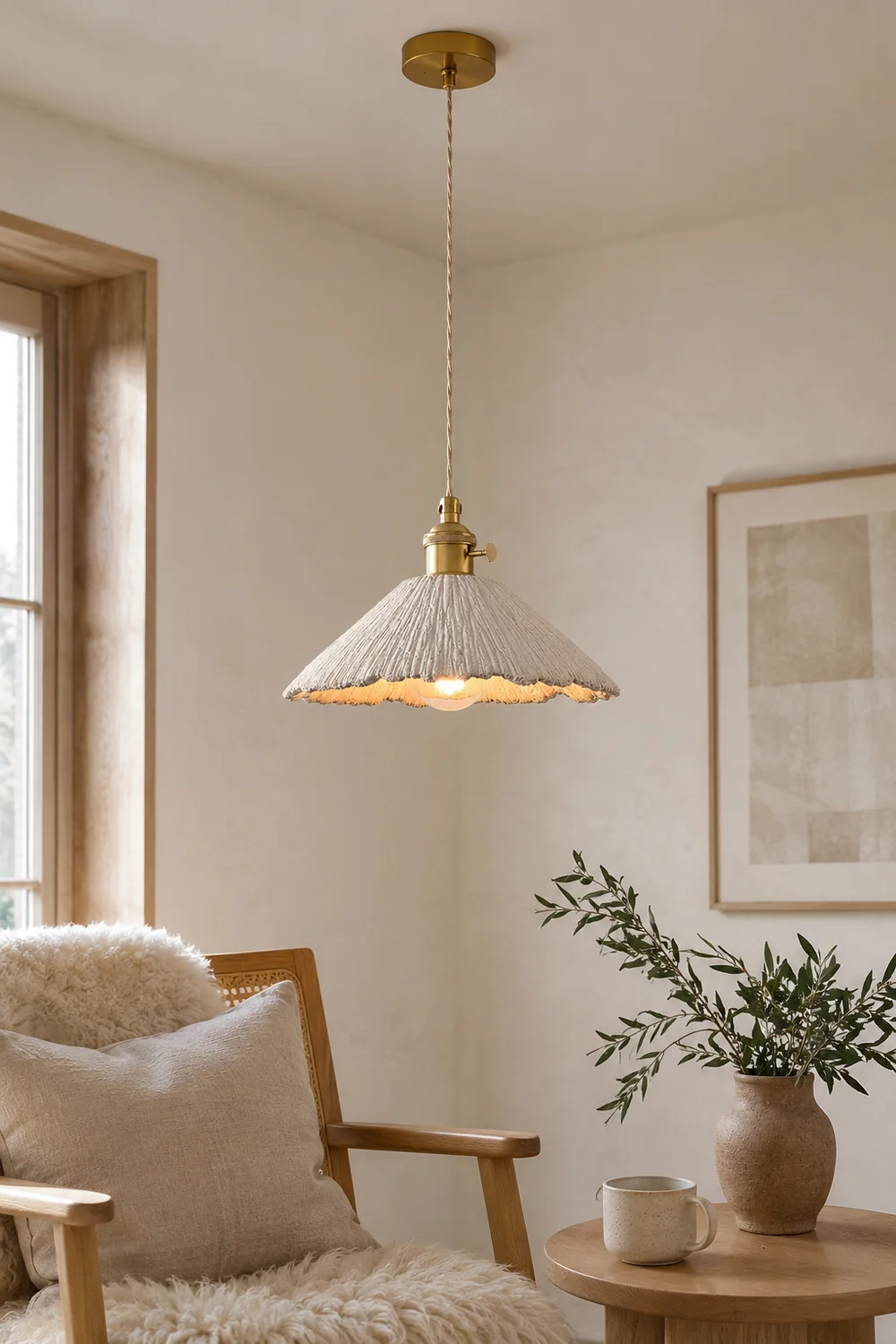 Microcement Pendant Lamp - Lumpaz