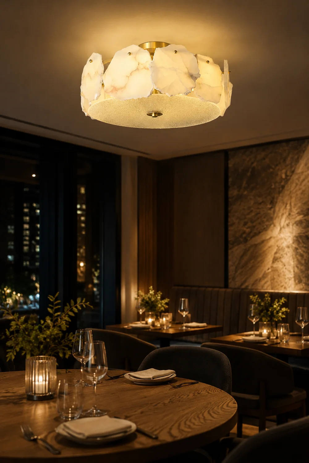 Valeria Alabaster Ceiling Lamp - Lumpaz