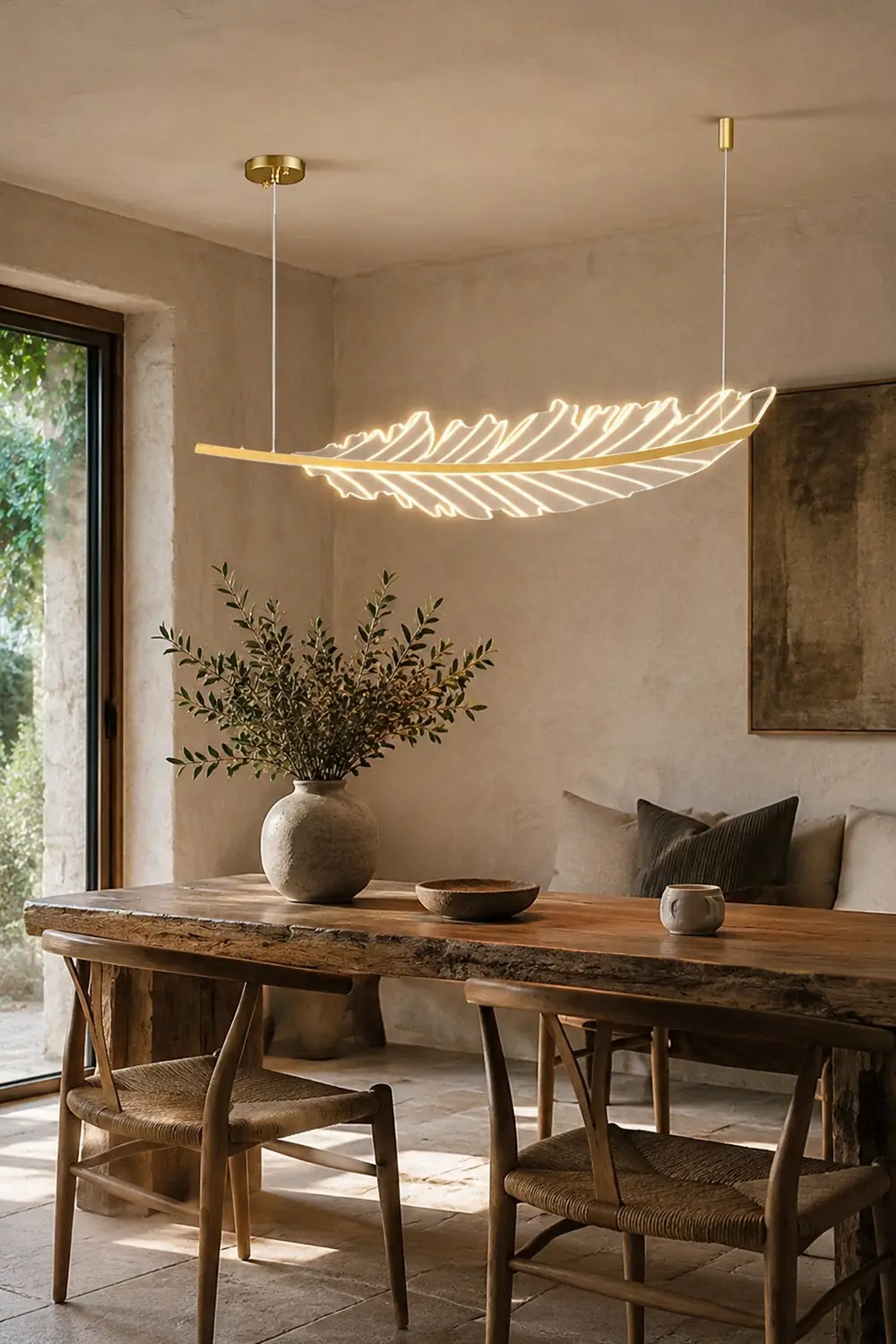 Modern Leaf Shaped Chandelier - Lumpaz