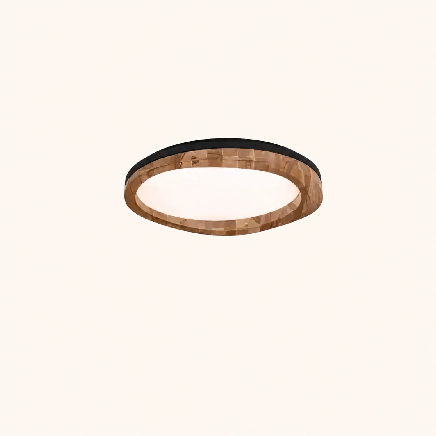 Timber Round Wood Ceiling Lamp - Lumpaz