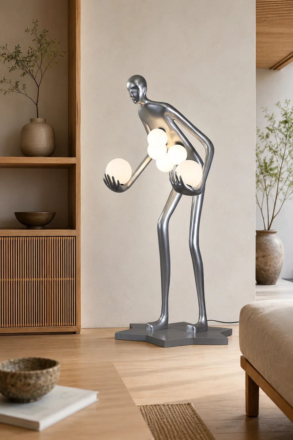 Celestial Guardian Sculpture Floor Lamp - Lumpaz