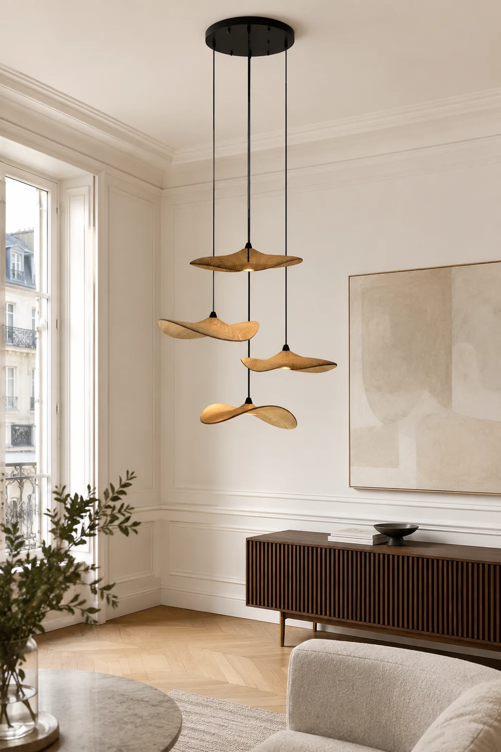Empty Leaf Chandelier - Lumpaz