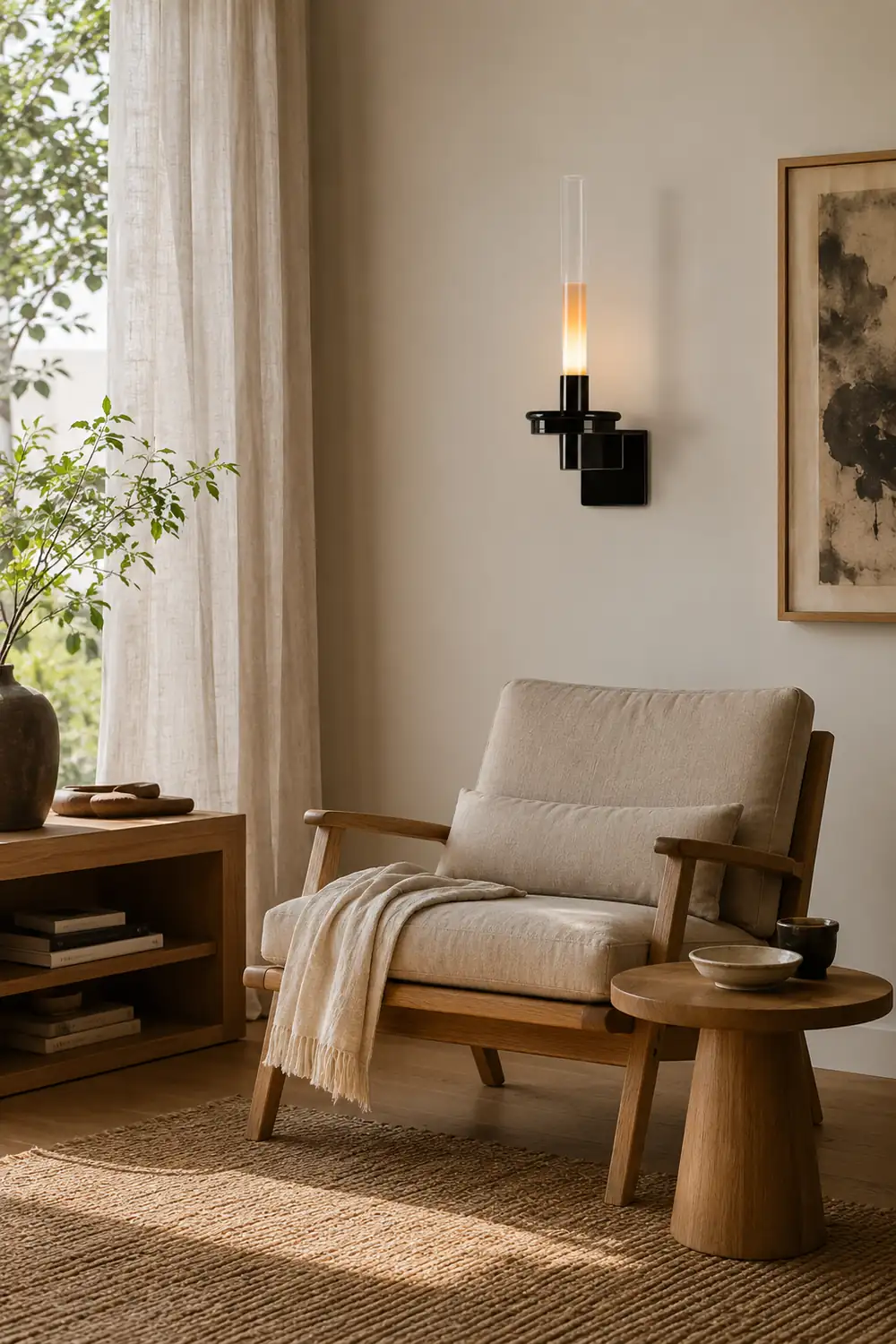 Column Torch Wall Sconce - Lumpaz