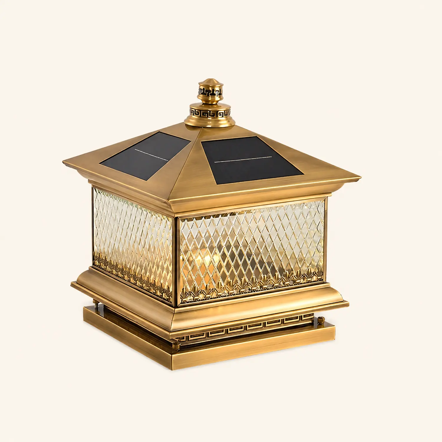 Diamond Solar Post Outdoor Light - Lumpaz