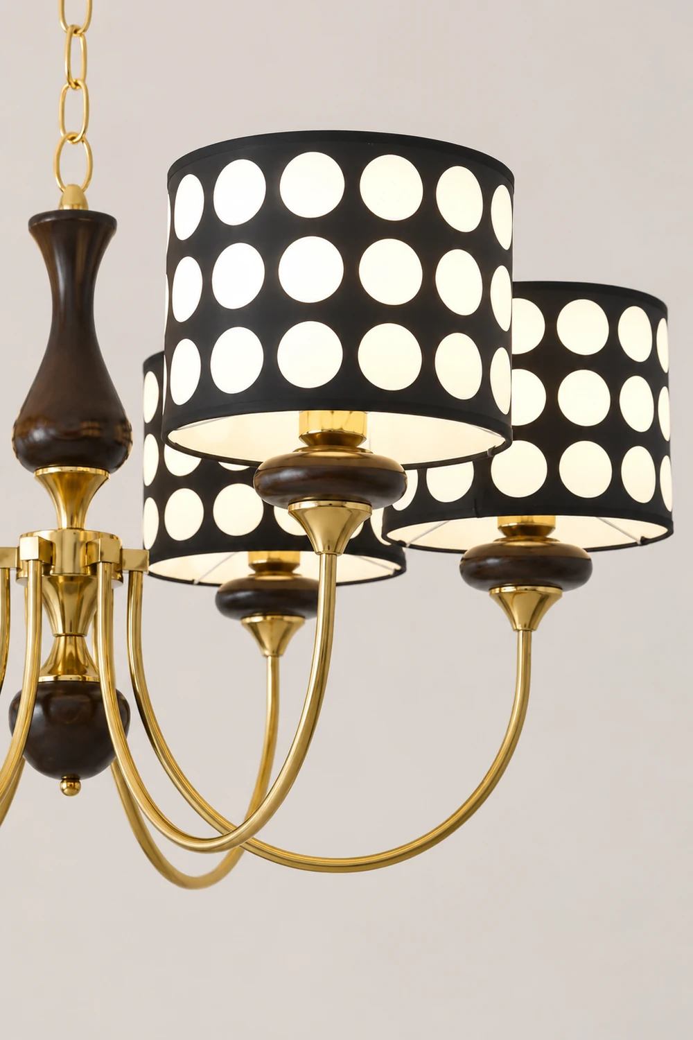 Black Polka Dots Chandelier - Lumpaz