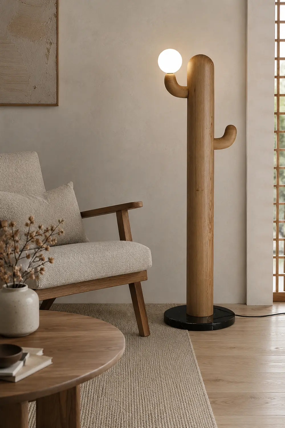 Cactus Wood Floor Lamp - Lumpaz