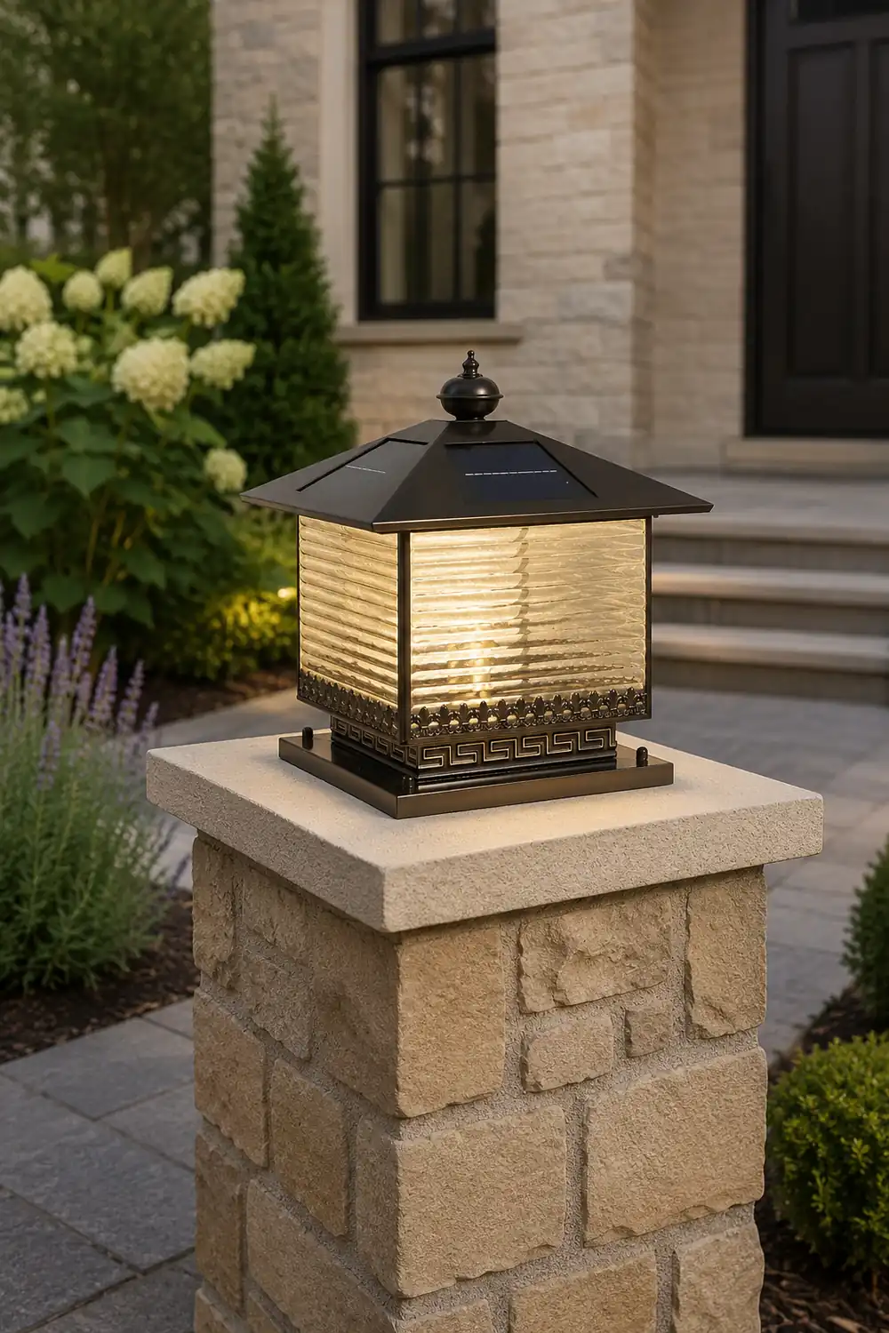Liora Solar Pagoda Outdoor Light - Lumpaz