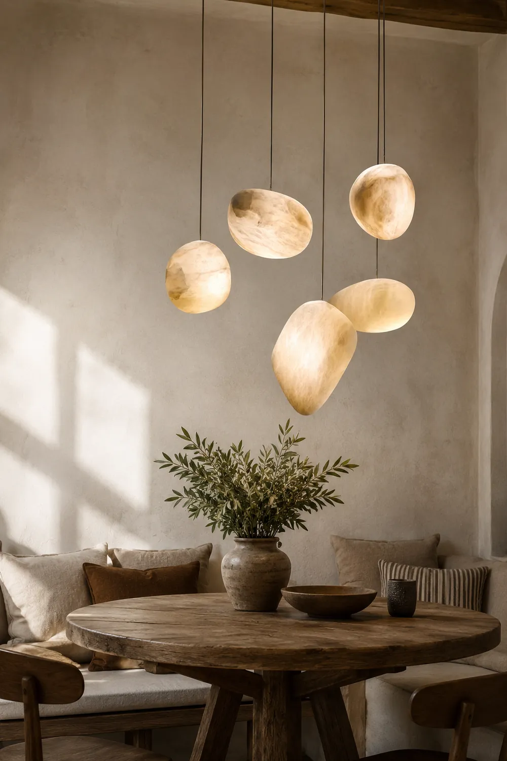 Pebbles Alabaster Pendant Lamp - Lumpaz