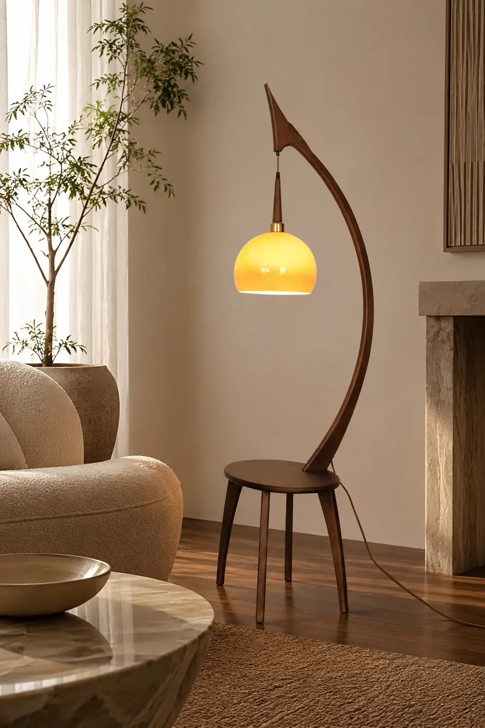 Arc Curve Floor Lamp - Lumpaz