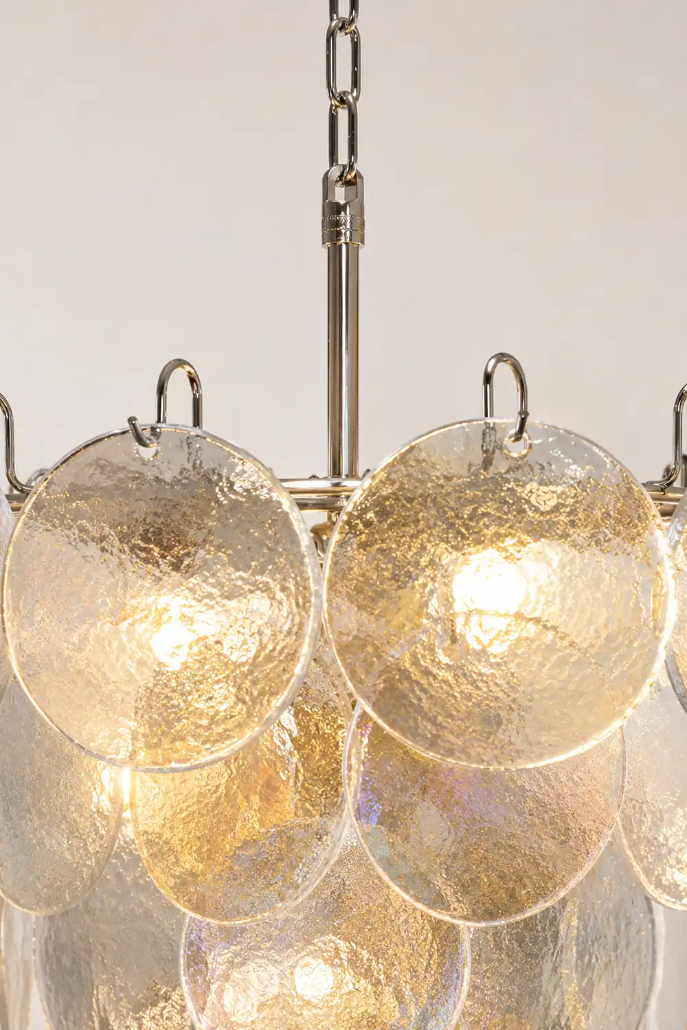 Murano Disc Iridescent Chandelier - Lumpaz