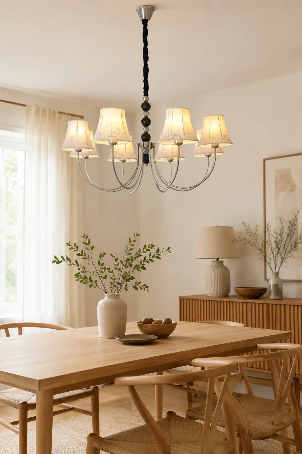 Orchid Fabric Chandelier - Lumpaz