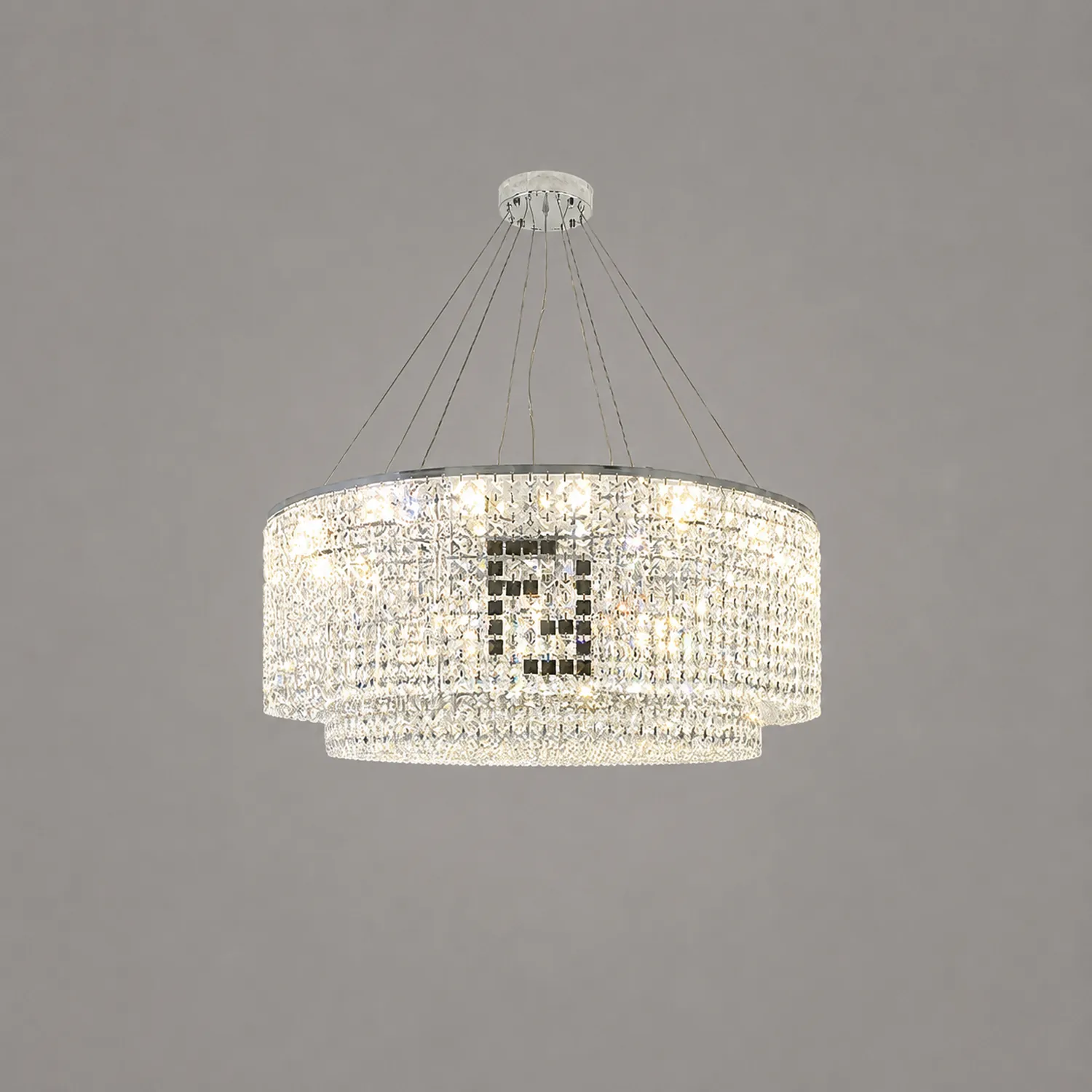 Liliana Round Crystal Chandelier - Lumpaz