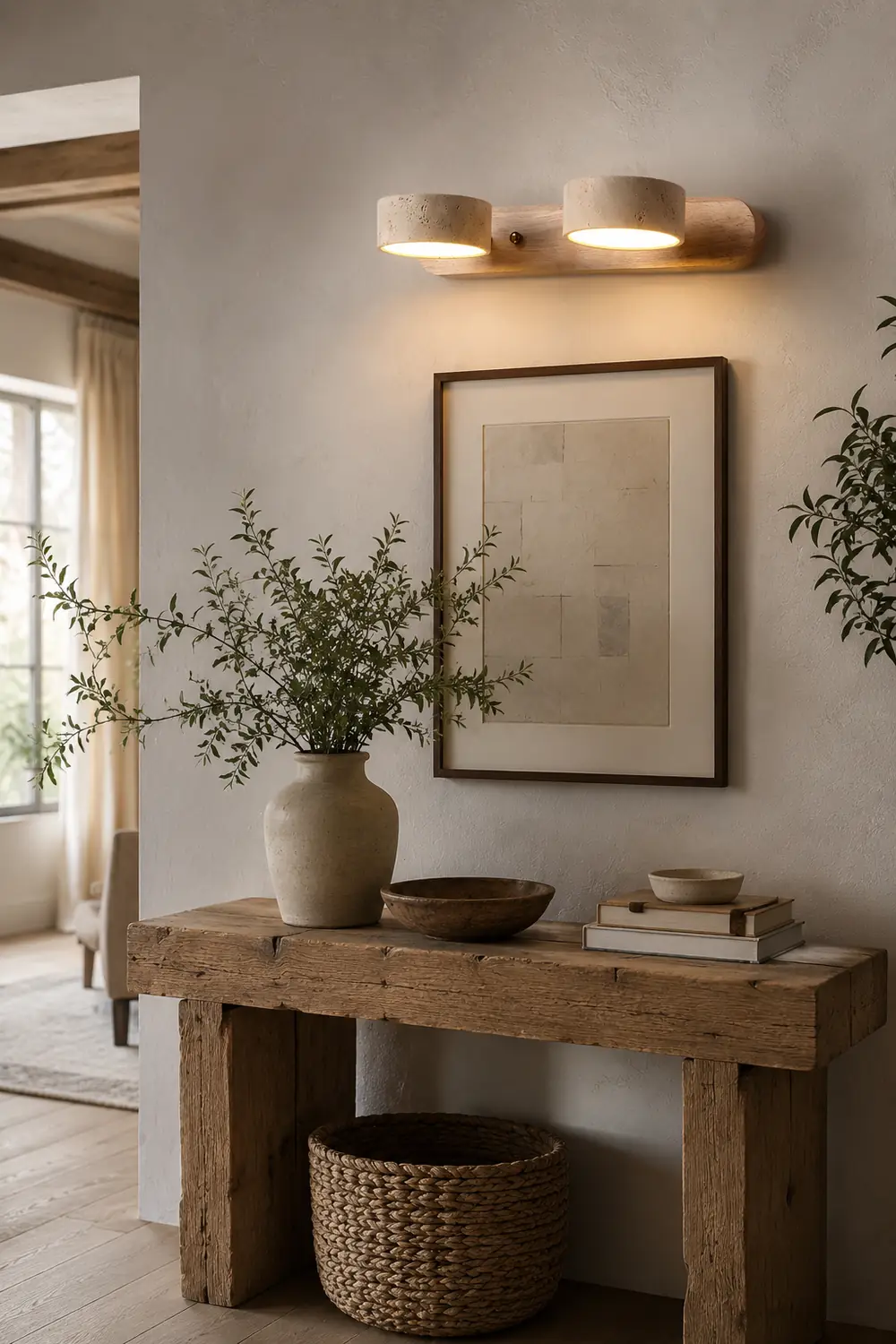Travertine Duo Wall Light - Lumpaz