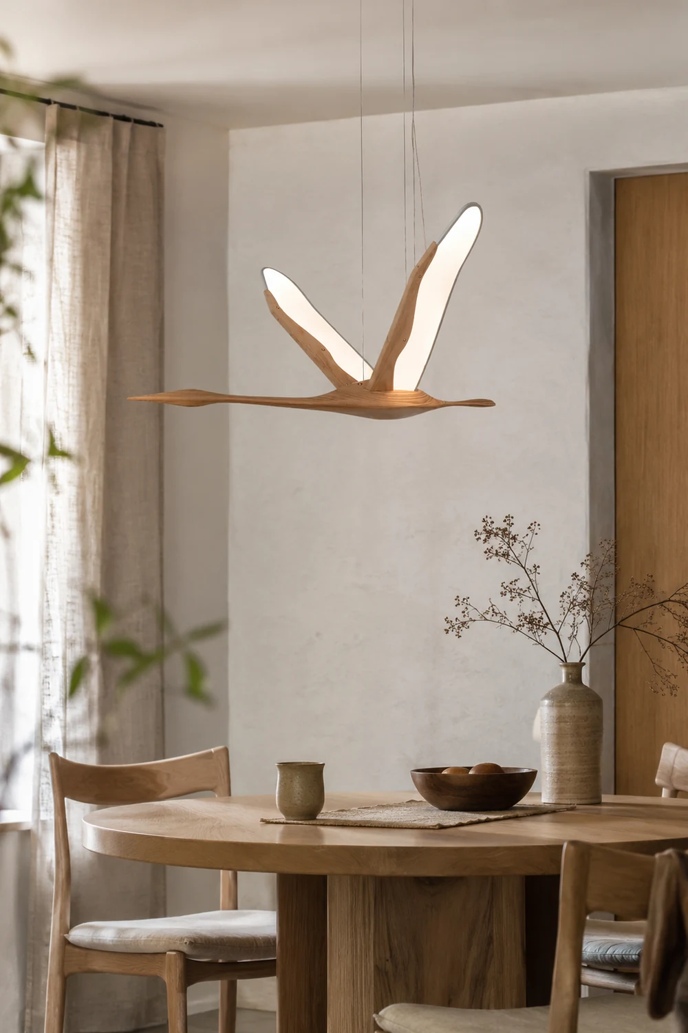 Solitude Crane Pendant Lamp - Lumpaz