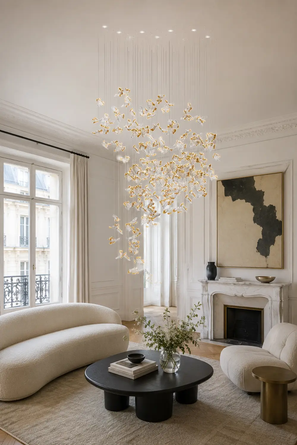 Frosted Petals Frozen Chandelier - Lumpaz