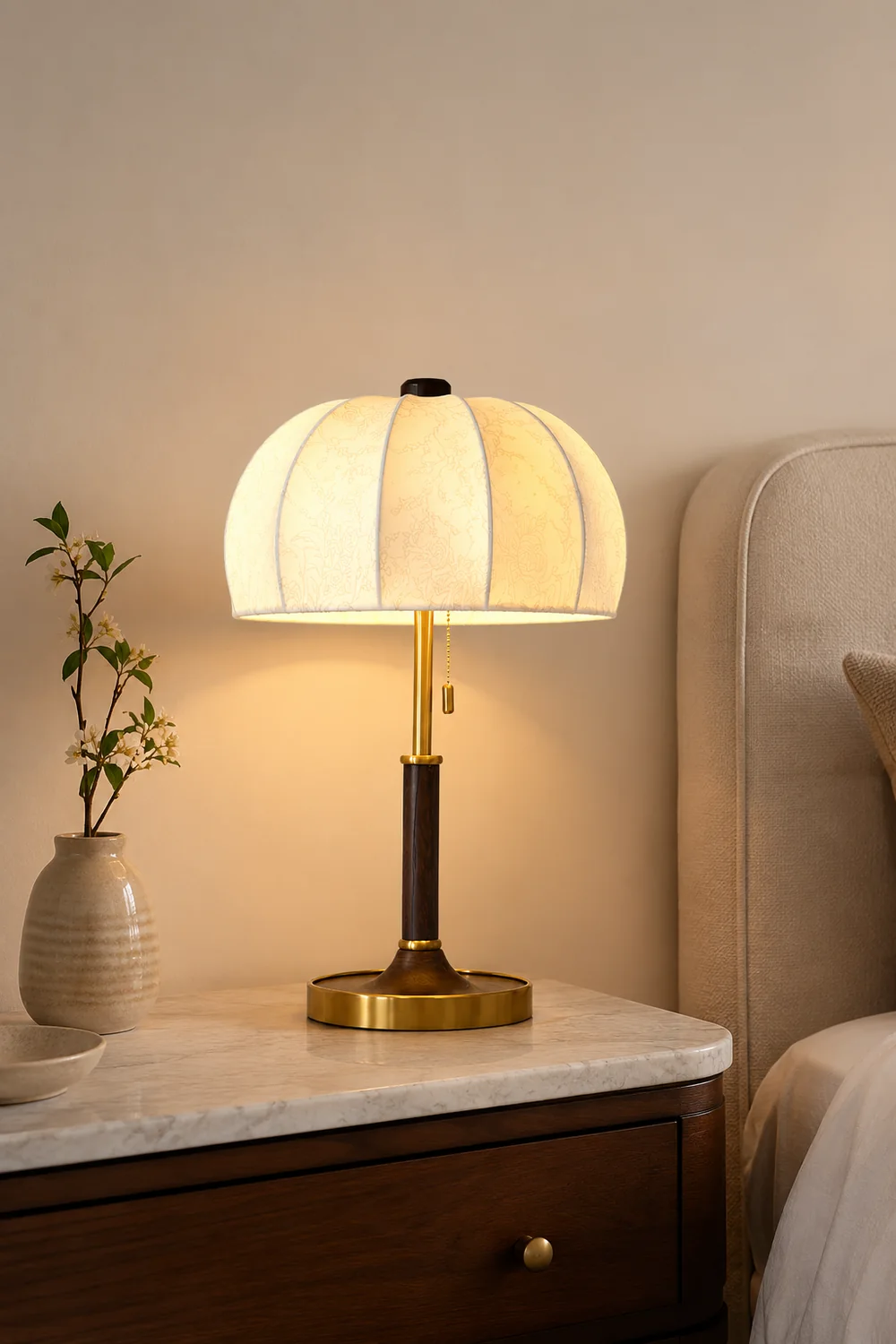Orchid Fabric Table Lamp - Lumpaz