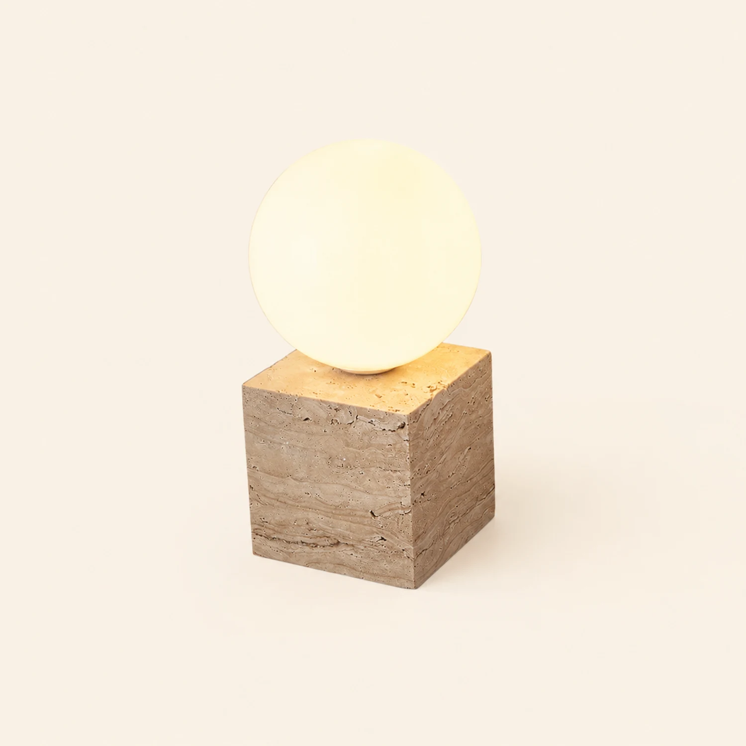 Cube Stone Wall Lamp - Lumpaz