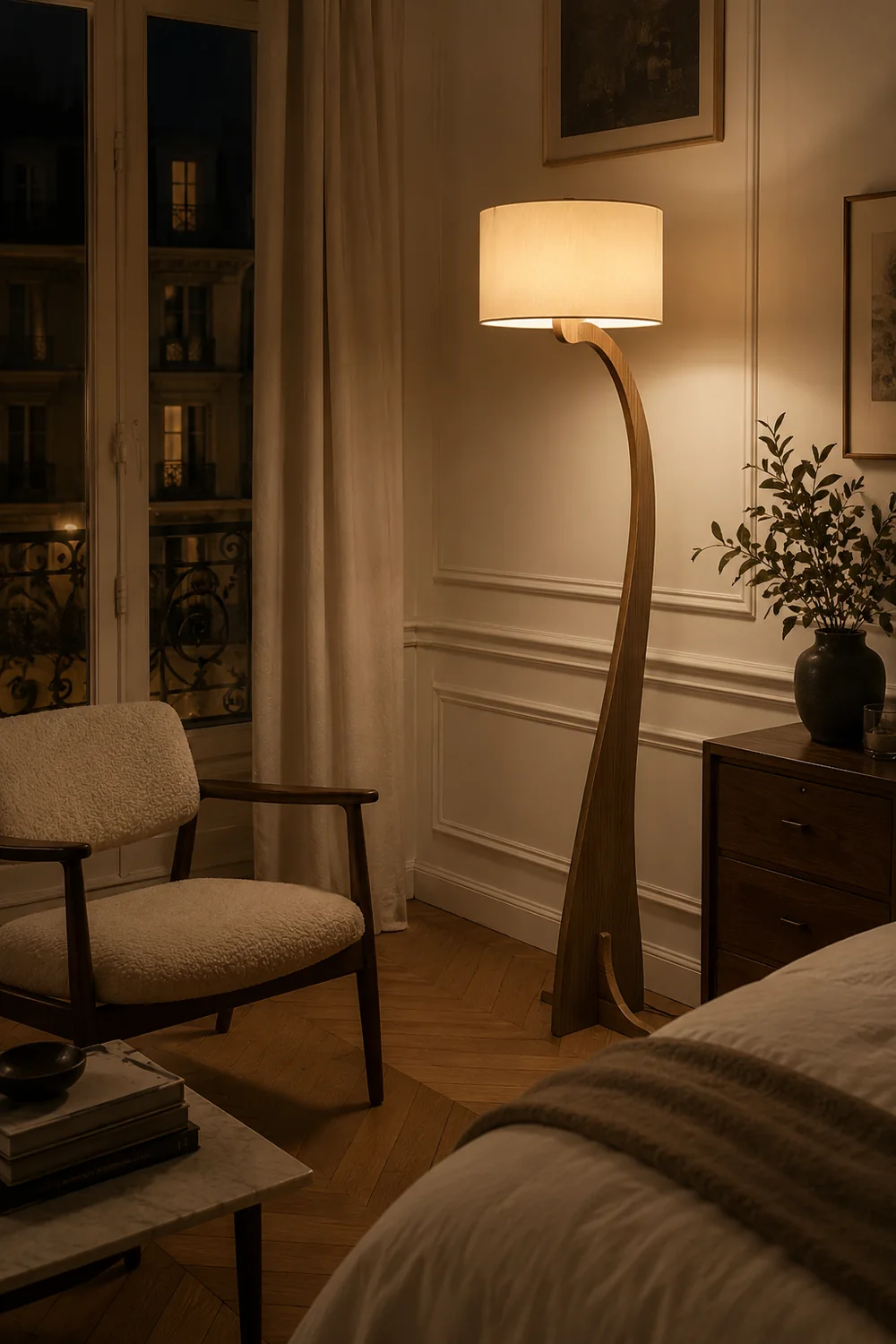 Bow Curve Floor Lamp - Lumpaz