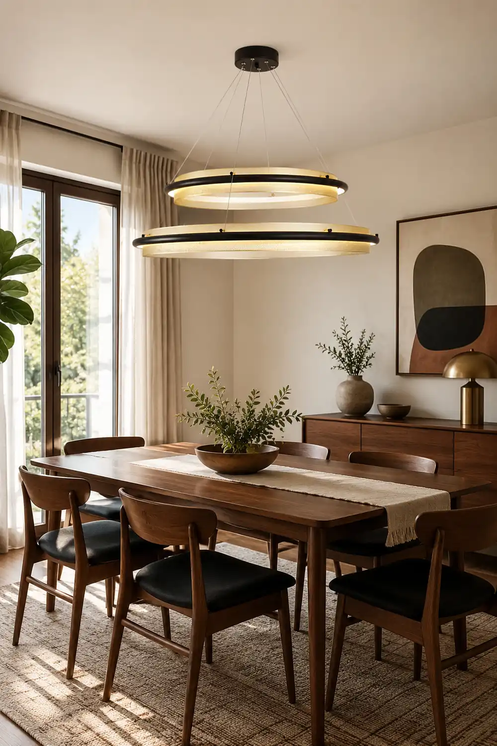 Acrylic LED Round Chandelier - Lumpaz