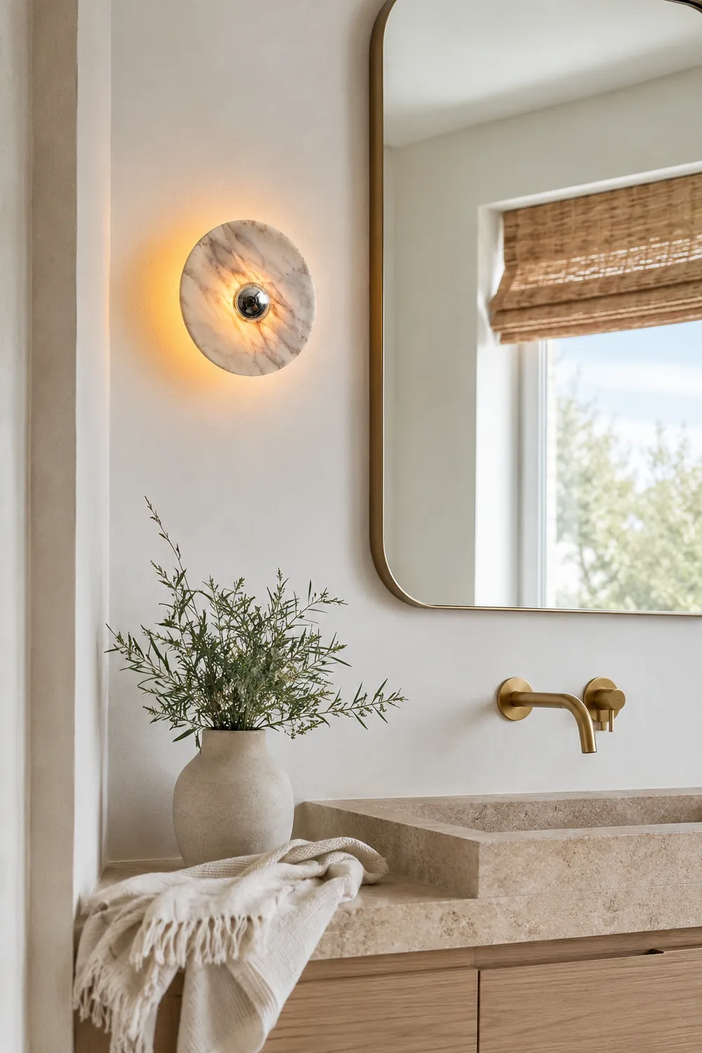 Messier Marble Rechargeable Wall Lamp - Lumpaz