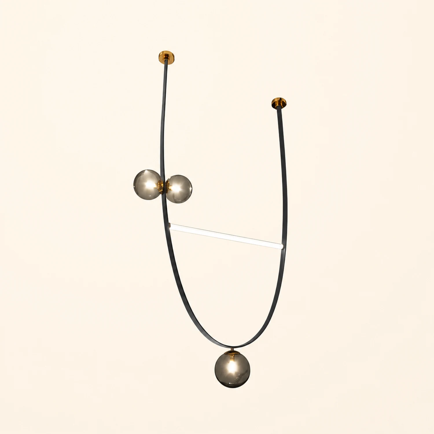 Belt Leather Ball Chandelier - Lumpaz