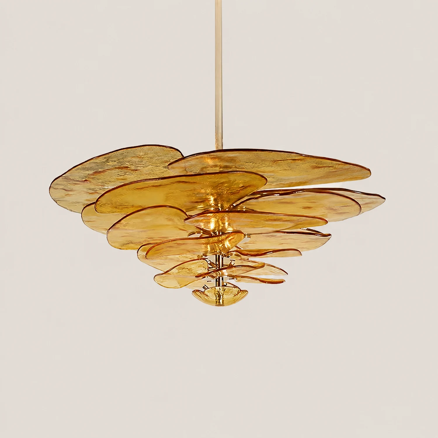 Golden Petals Murano Chandelier - Lumpaz