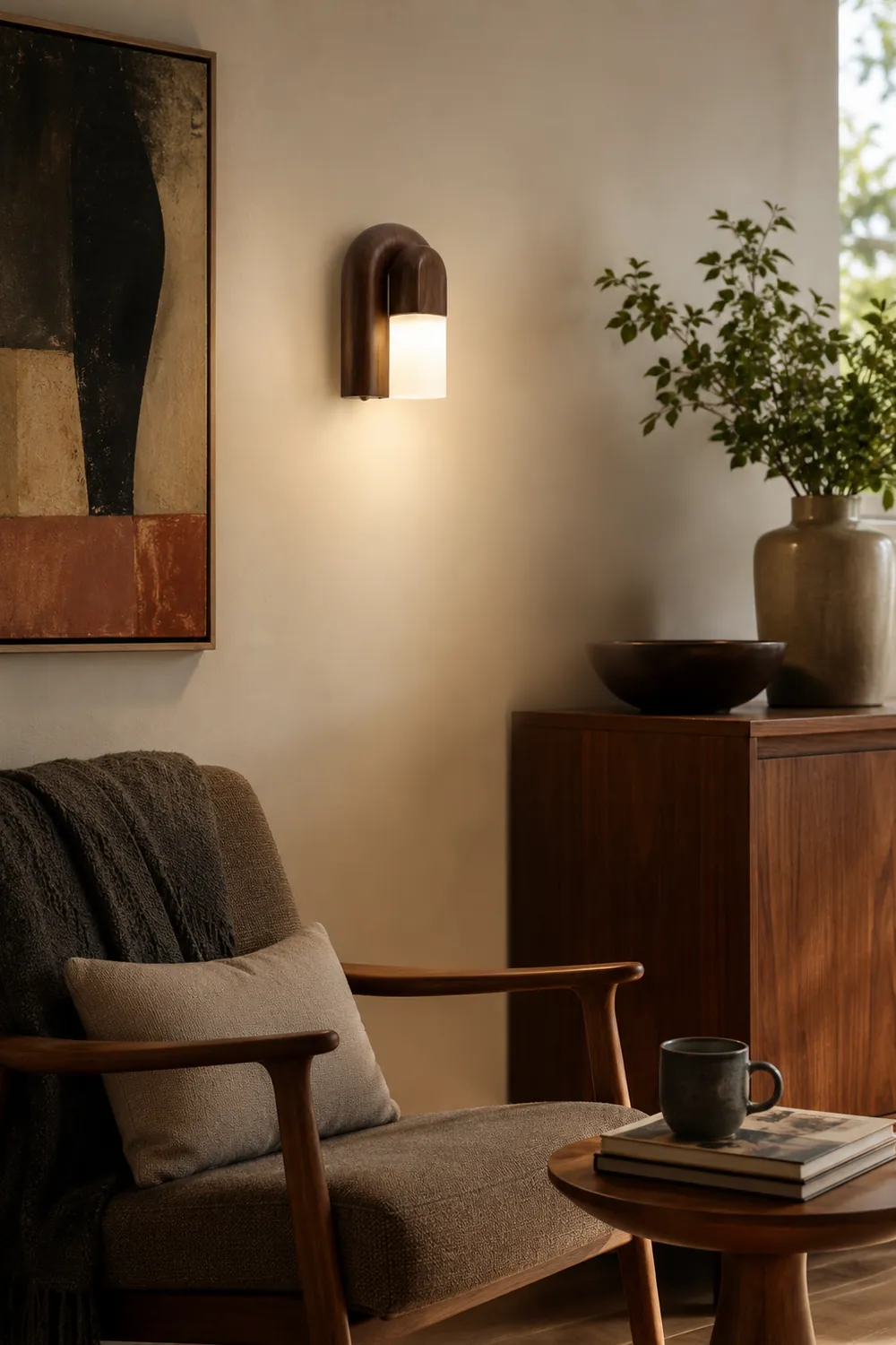Arcus Wood Wall Lamp - Lumpaz