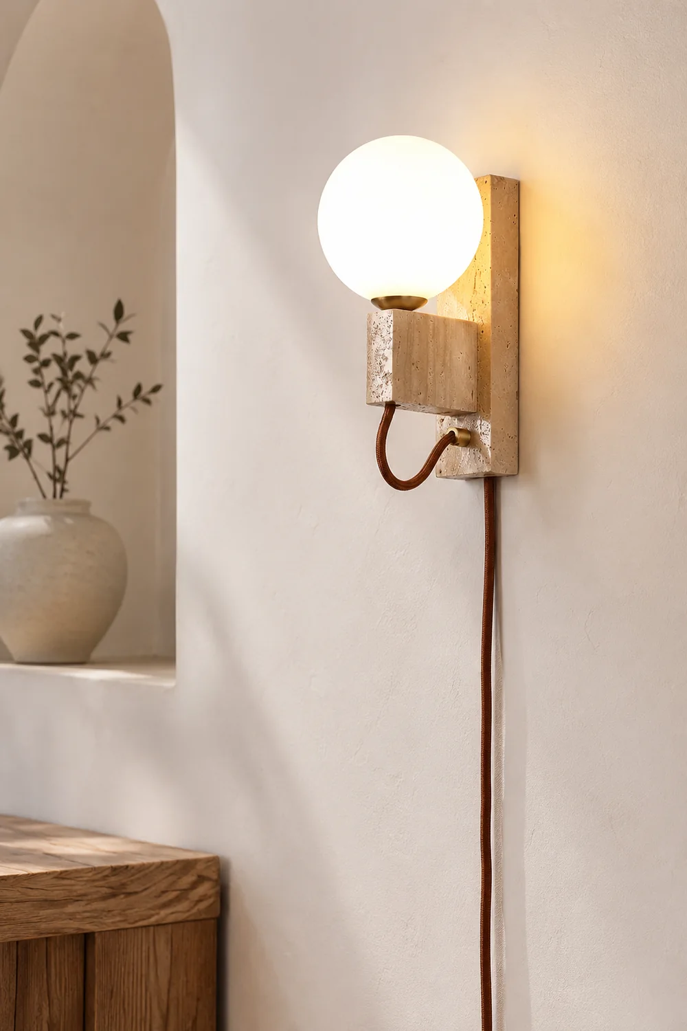 Atlas Globe Wall Sconce - Lumpaz