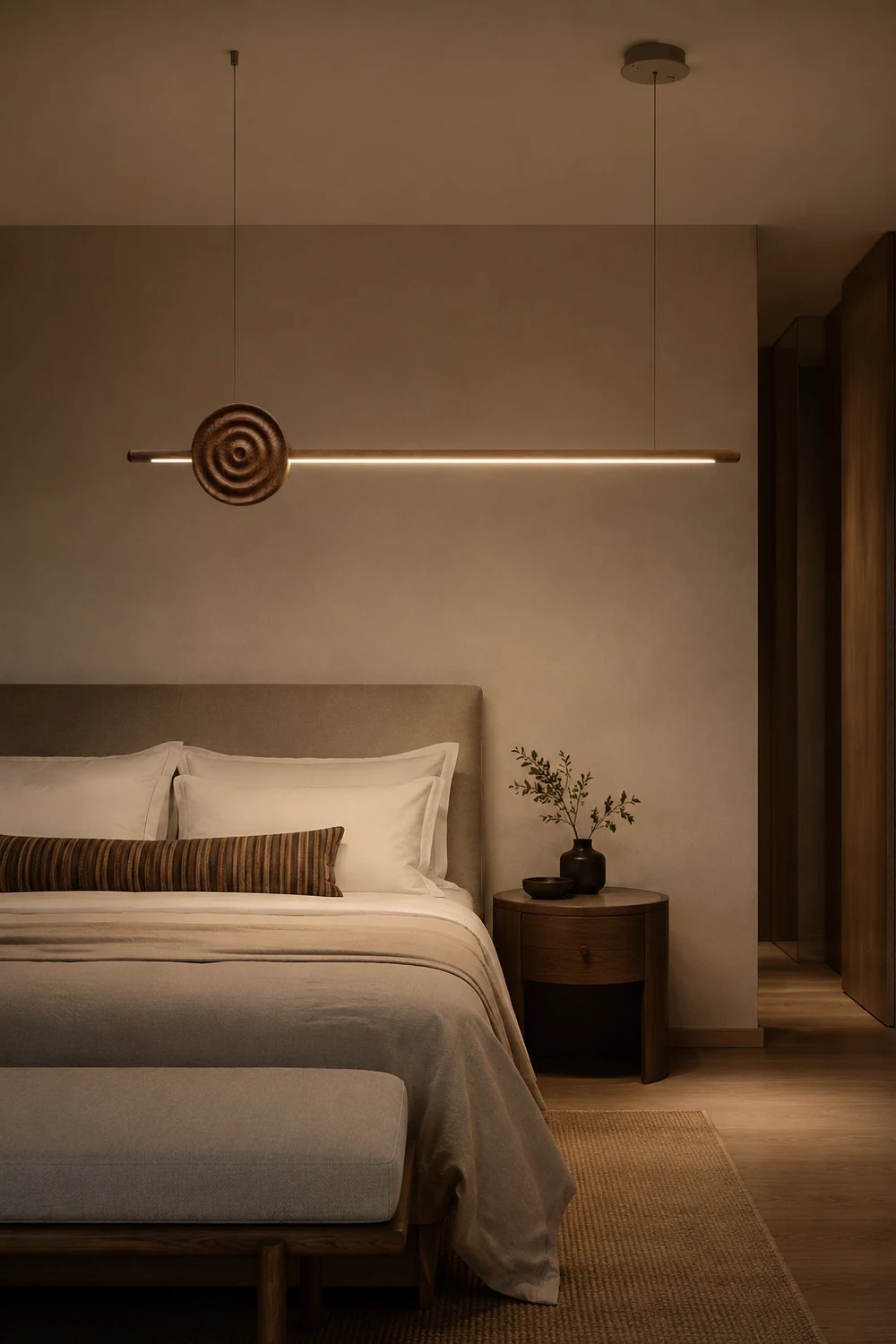 Erhu Wood Chandelier - Lumpaz