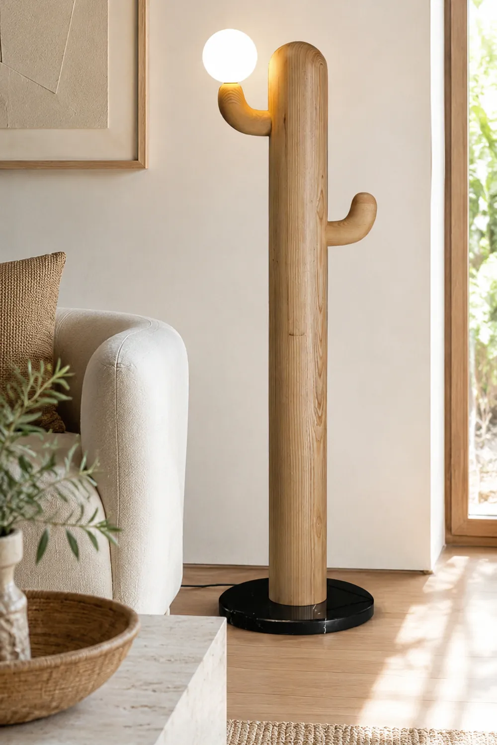 Cactus Wood Floor Lamp - Lumpaz