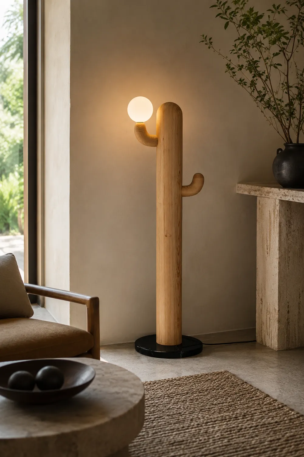 Cactus Wood Floor Lamp - Lumpaz