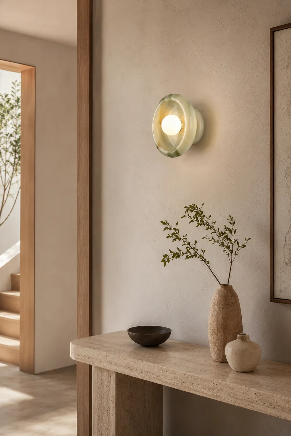 Eclipse Jade Wall Sconce - Lumpaz