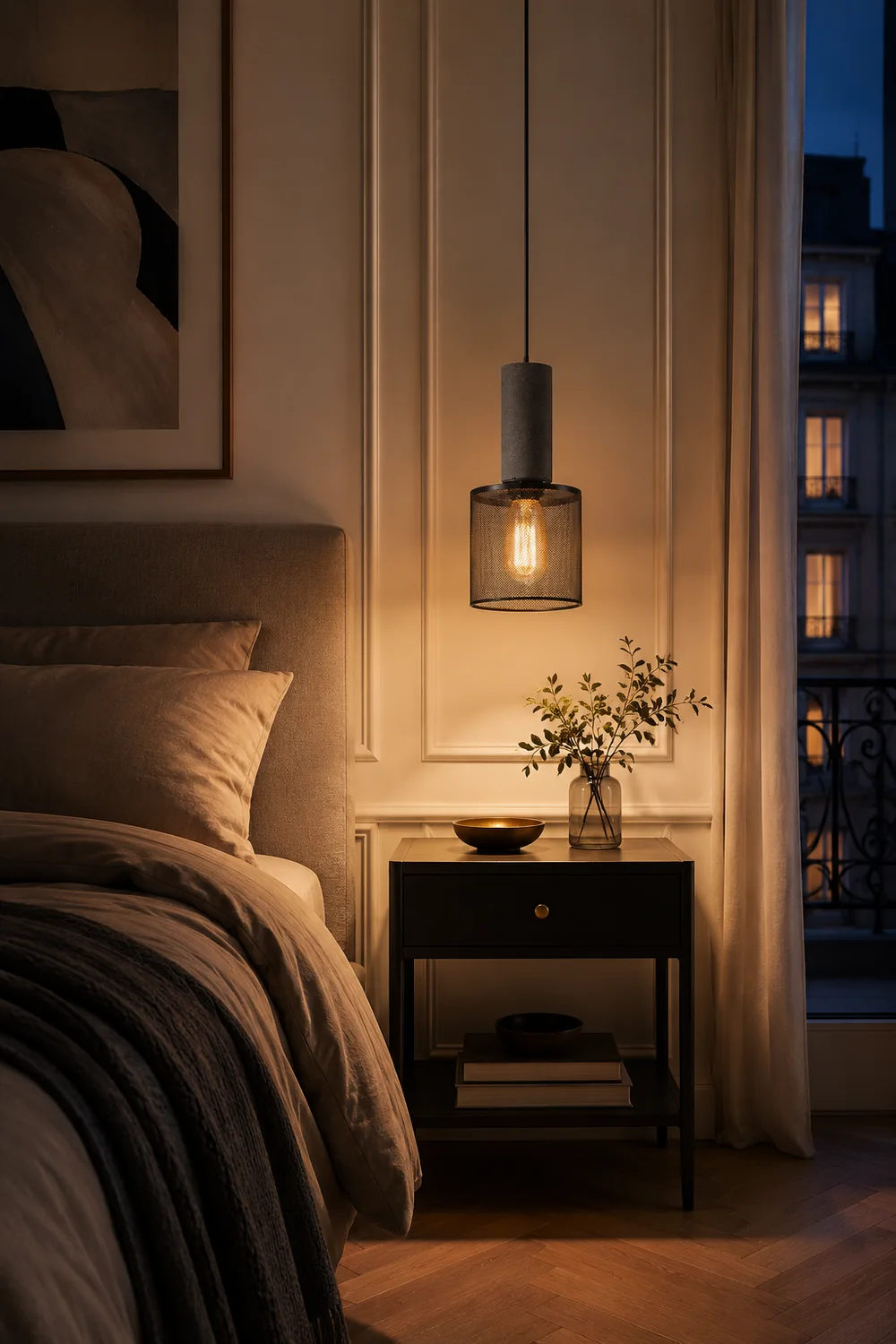 Cement Mesh Pendant Light - Lumpaz