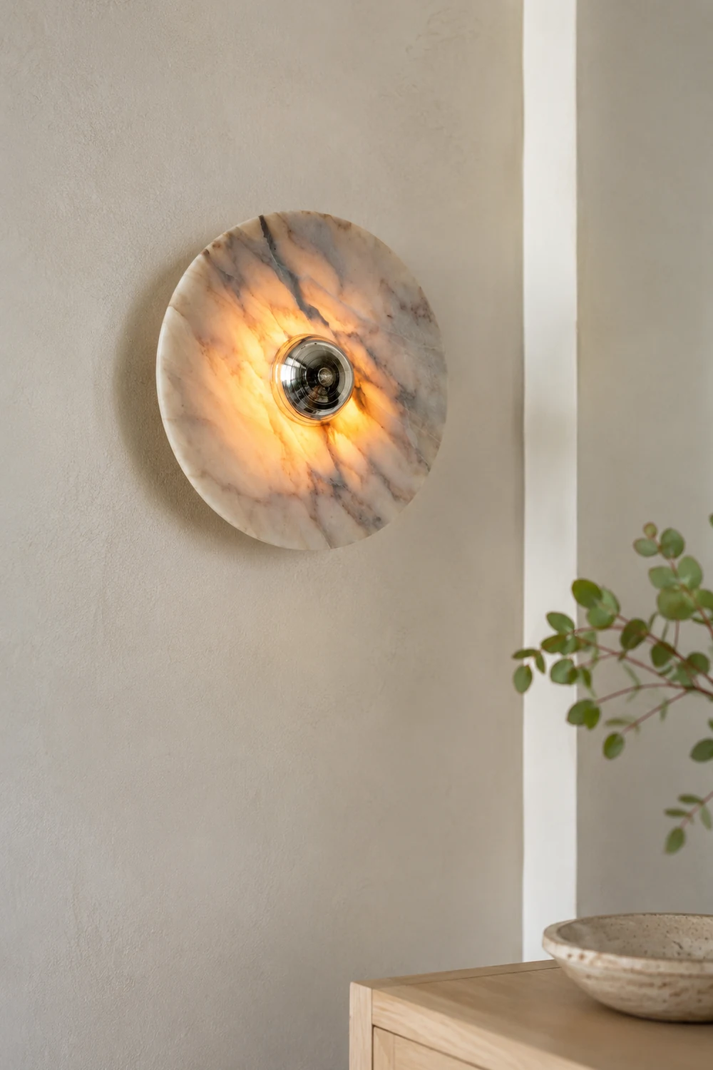 Messier Marble Rechargeable Wall Lamp - Lumpaz