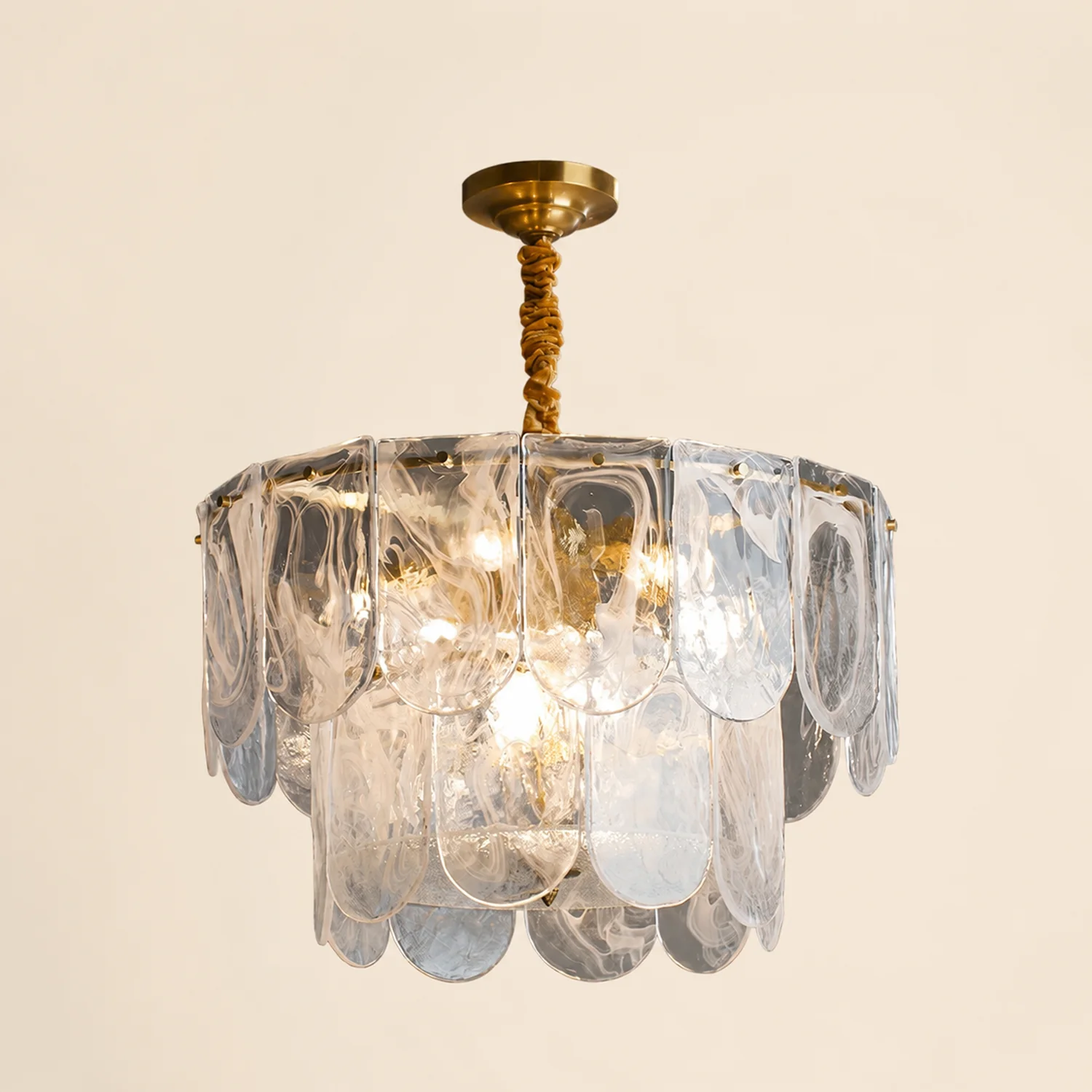 Nason Brass Chandelier - Lumpaz